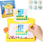 Tabla desen Joc Mozaic Ratusca piese colorate si pix magnetic