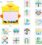 Tabla desen Joc Mozaic Ratusca piese colorate si pix magnetic