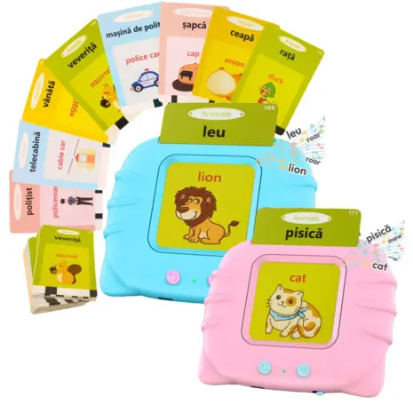 Tableta interactiva Cuvinte Limba romana si engleza Cititor carduri