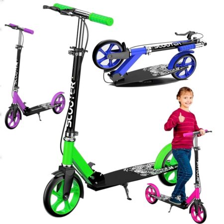 Trotineta cu frana de mana Scooter pentru copii si adulti Pliabila