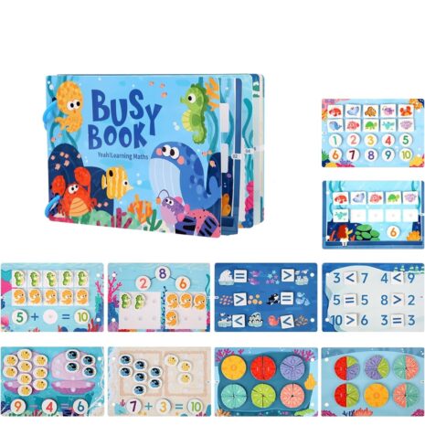 Carte activitati educative Animale Marine Stickere reutilizabile