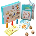 Joc educativ copii cu Operatii matematice simple Carti si pioni