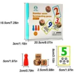 Joc educativ copii cu Operatii matematice simple Carti si pioni