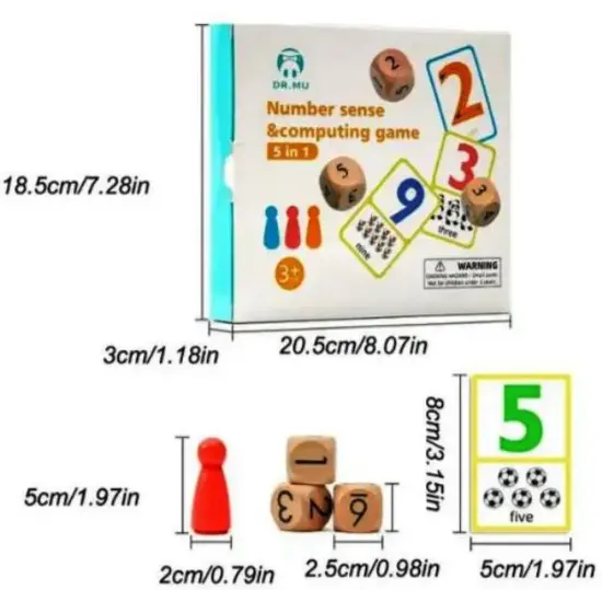 Joc educativ copii cu Operatii matematice simple Carti si pioni