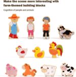 Puzzle copii Constructie Stem 115 piese Joc Ferma animalelor