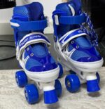 Role Reglabile Albastru Incepatori 4 roti cu Frana de siguranta copii