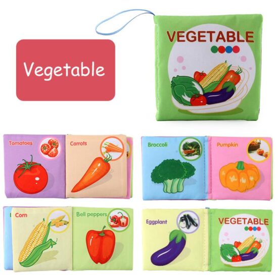 Set 3 Carti textile Senzoriale bebelusi Prima mea carte din panza