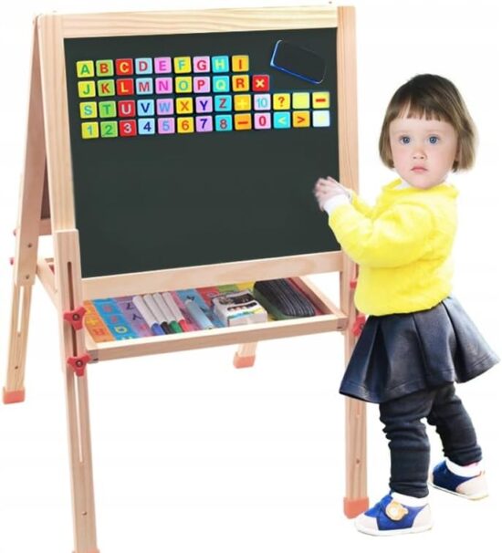 Tabla multifunctionala desen scris 150cm Tabla magnetica Sevalet