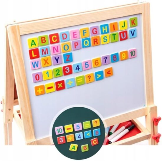 Tabla multifunctionala desen scris 150cm Tabla magnetica Sevalet