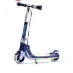 Trotineta Frana de mana Scooter Lumini Muzica pliabila bleumarin