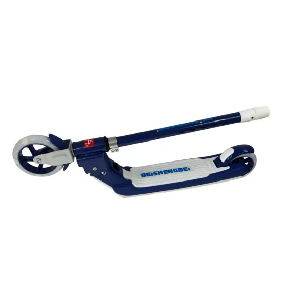 Trotineta Frana de mana Scooter Lumini Muzica pliabila bleumarin