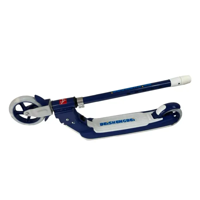 Trotineta Frana de mana Scooter Lumini Muzica pliabila bleumarin