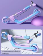 Trotineta Frana de mana Spate Scooter cu Lumini si Muzica pliabila