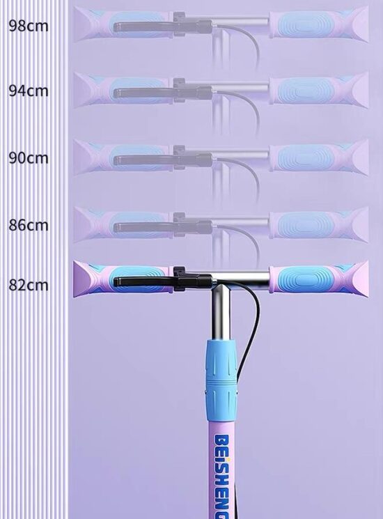 Trotineta Frana de mana Spate Scooter cu Lumini si Muzica pliabila