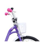 Bicicleta copii Mov cu cos Scaun pentru papusi si Roti ajutatoare