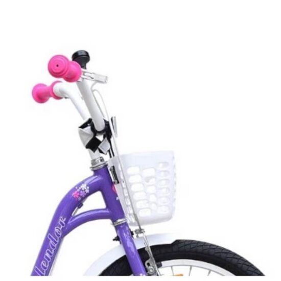 Bicicleta copii Mov cu cos Scaun pentru papusi si Roti ajutatoare