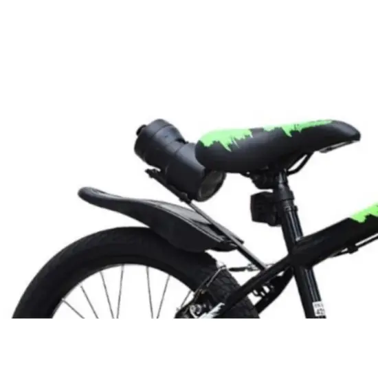Bicicleta copii Verde cu Suport Sticla pentru apa Roti ajutatoare