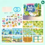 Carte activitati educative Dinozauri Stickere reutilizabile Busy book