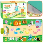 Covoras de joaca Muzical Lumea si sunetul animalelor 120x70 cm