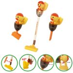 Jucarie copii Aspirator manual Vertical cu Lumini si sunete Ratusca