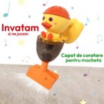 Jucarie copii Aspirator manual Vertical cu Lumini si sunete Ratusca