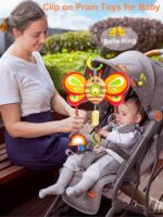 Jucarie dentitie bebelusi Fluture Zornaitoare de agatat carut patut