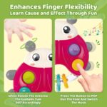 Jucarie interactiva Zornaitoare Buburuza multifunctionala lumini LED