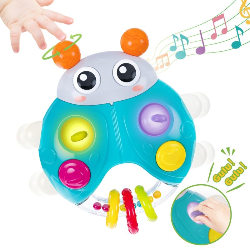 Jucarie interactiva Zornaitoare Buburuza multifunctionala lumini LED