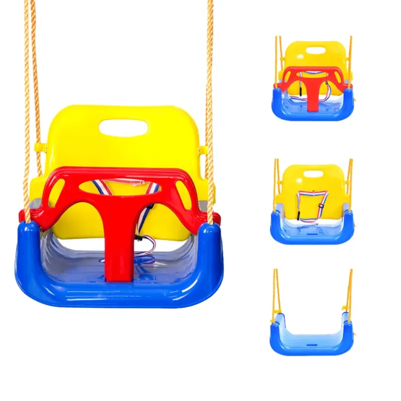Leagan din plastic cu centura pentru copii Model detasabil 3in1