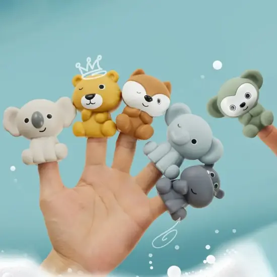 Papusi Marionete Koala pentru degete Figurine din cauciuc