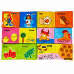 Set 6 Carti textile Jucarii senzoriale cu Animale Cifre Meserii