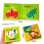 Set 6 Carti textile Jucarii senzoriale cu Animale Cifre Meserii