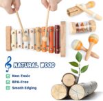 Set 7 Instrumente muzicale educative Zornaitori bebe Maracas