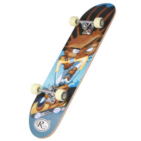 Skateboard copii Bleu Penny board din Aluminiu cu animatie