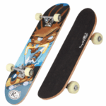 Skateboard copii Bleu Penny board din Aluminiu cu animatie