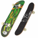 Skateboard copii Verde Penny board din Aluminiu cu animatie
