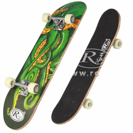Skateboard copii Verde Penny board din Aluminiu cu animatie