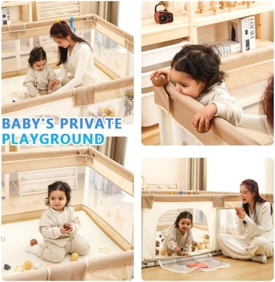 Tarc de joaca Loc pentru bebelusi copii cu 60 bile colorate