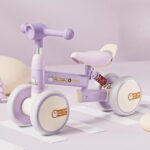 Bicicleta de echilibru cu Lumini si 4 roti pentru copii 1-3 ani