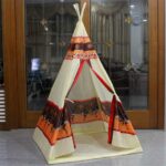 Cort copii tip Indian cu 60 bile colorate Casuta de joaca