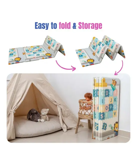 Covoras joaca copii educativ spuma 180x200 Litere-Animale Cifre