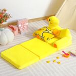 Fotoliu extensibil copii Patut cu Ratusca galbena din plus pufos