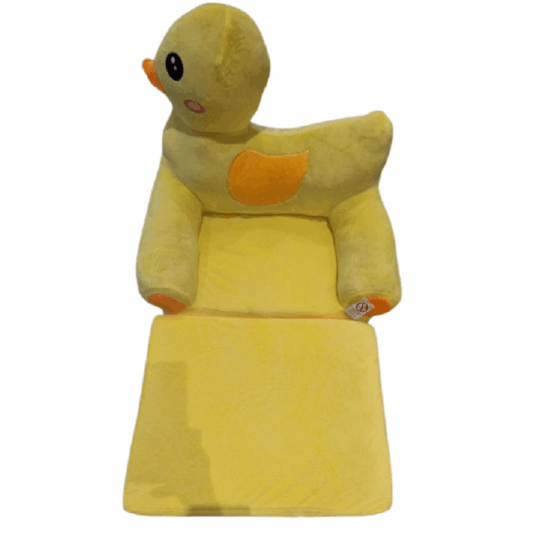 Fotoliu extensibil copii Patut cu Ratusca galbena din plus pufos