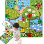 Joc Montessori Labirint Cifre Operatii cu Animale din lemn copii