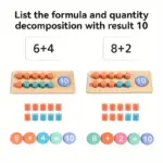 Joc educativ Numarare si calcul matematic cu Carduri si Cilindri