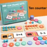 Joc educativ Numarare si calcul matematic cu Carduri si Cilindri