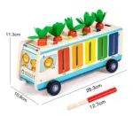 Jucarie Motrica Sortator Montessori Camionul cu gradina si Pescuit