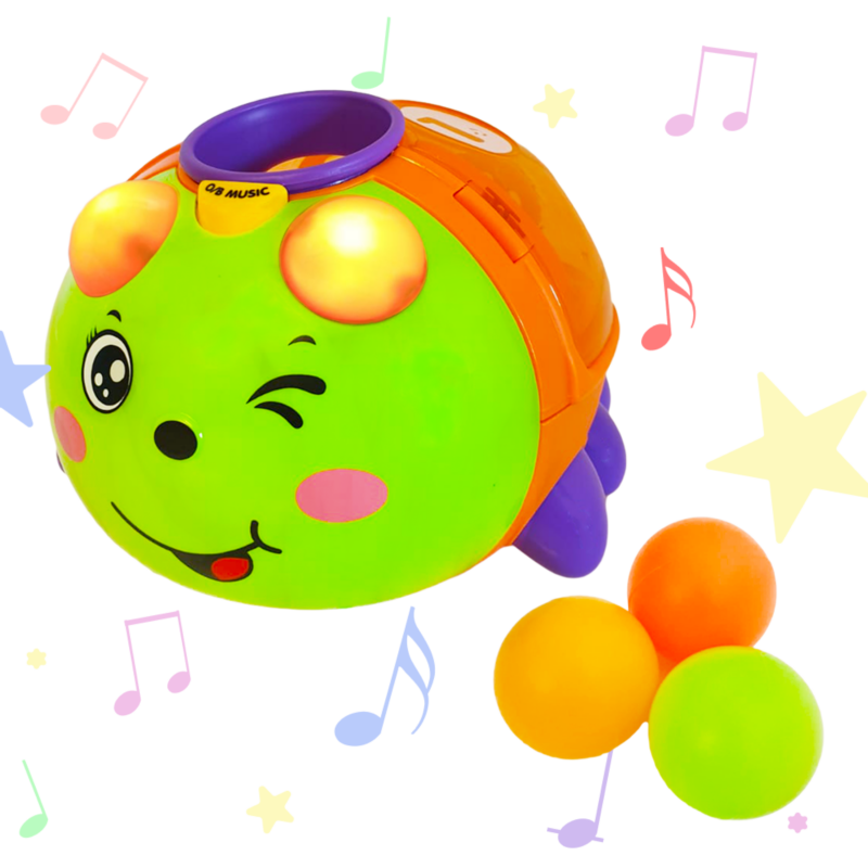 Jucarie interactiva bebe cu Aripi transparente si bilute colorate