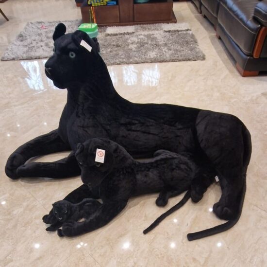 Jucarie plus copii Pantera neagra Animal salbatic 30-130 cm