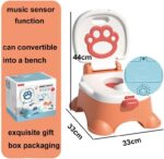 Olita Muzicala copii Toaleta cu Capac Scaunel cu spatar
